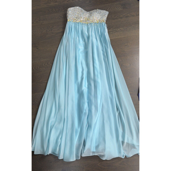 Cache Vintage SLong Dress Gown Sequined Fairy Bohoh Victorian Empyre Babydoll ~6 - Picture 6 of 8